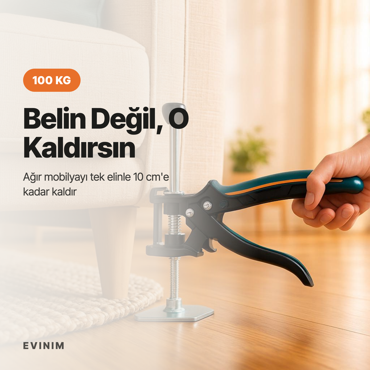 Mobilya & Beyaz Eşya Kaldırma Krikosu 100Kg
