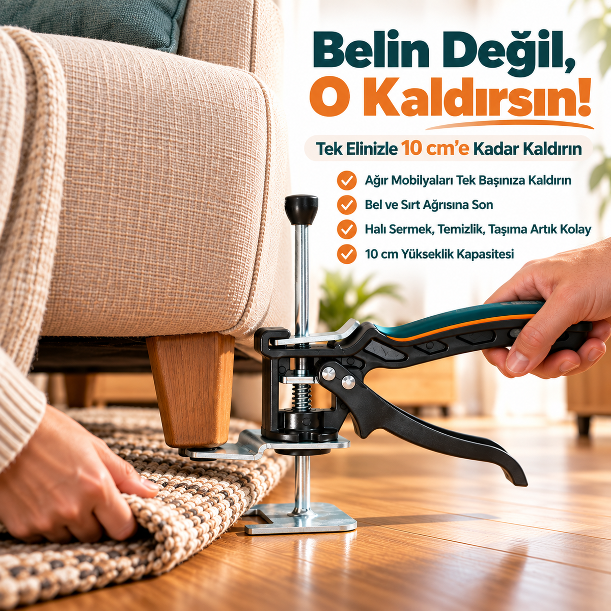 Mobilya & Beyaz Eşya Kaldırma Krikosu 100Kg
